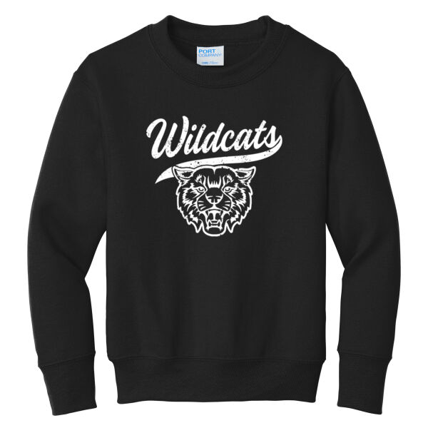 River Ridge Volleyball 2026 Logo 1 - Youth Core Fleece Crewneck Sweatshirt Thumbnail