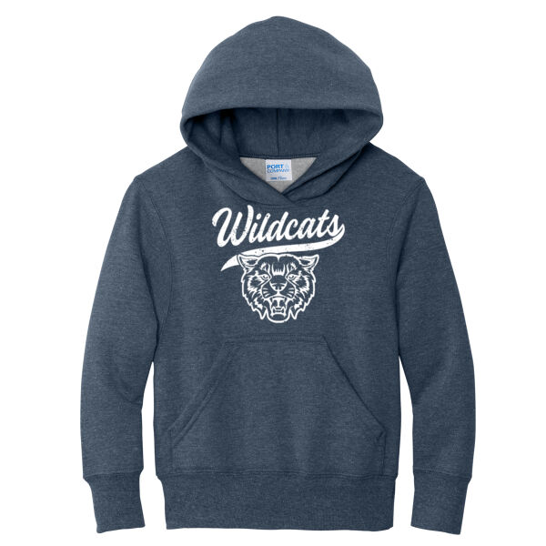 River Ridge Volleyball 2026 Logo 1 - Youth Core Fleece Pullover Hooded Sweatshirt Thumbnail