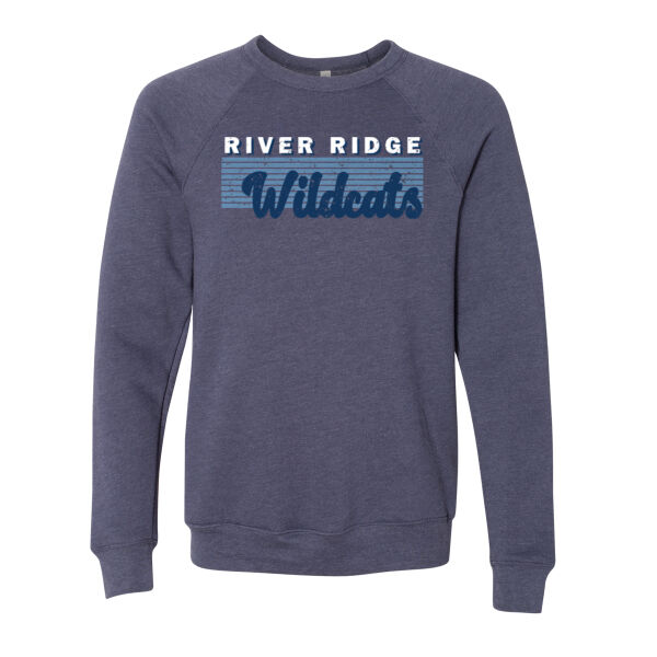 River Ridge Volleyball 2026 Logo 2 - Sponge Fleece Raglan Crewneck Sweatshirt Thumbnail