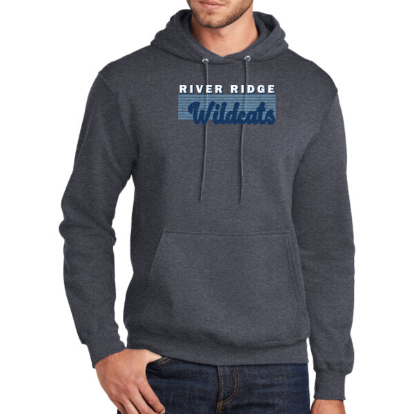 River Ridge Volleyball 2026 Logo 2 - Tall Core Fleece Pullover Hooded Sweatshirt Thumbnail
