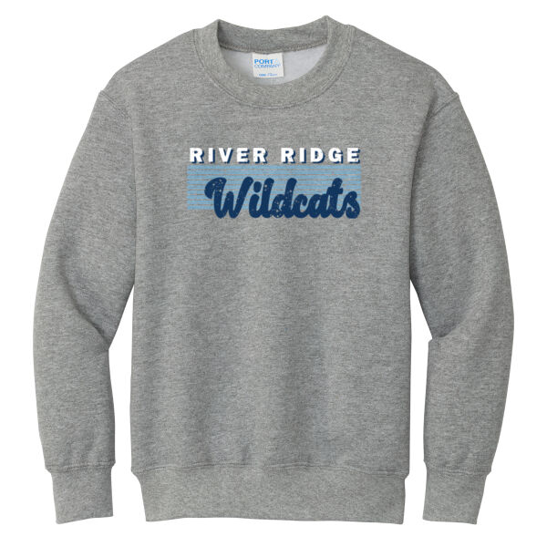 River Ridge Volleyball 2026 Logo 2 - Youth Core Fleece Crewneck Sweatshirt Thumbnail