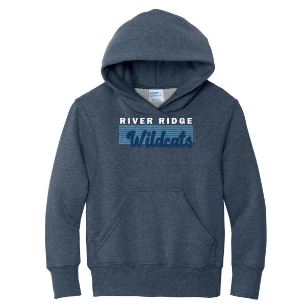River Ridge Volleyball 2026 Logo 2 - Youth Core Fleece Pullover Hooded Sweatshirt Thumbnail