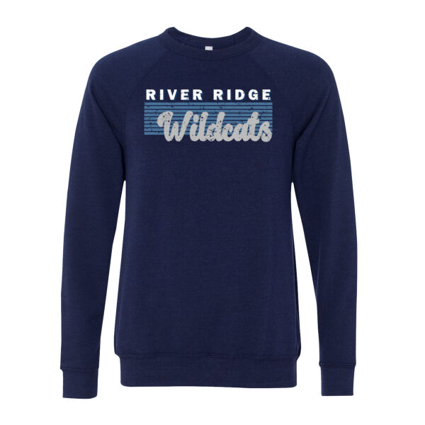 River Ridge Volleyball 2026 Logo 2 - Sponge Fleece Raglan Crewneck Sweatshirt Thumbnail