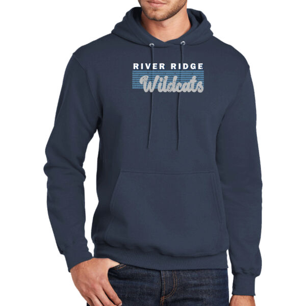 River Ridge Volleyball 2026 Logo 2 - Tall Core Fleece Pullover Hooded Sweatshirt Thumbnail