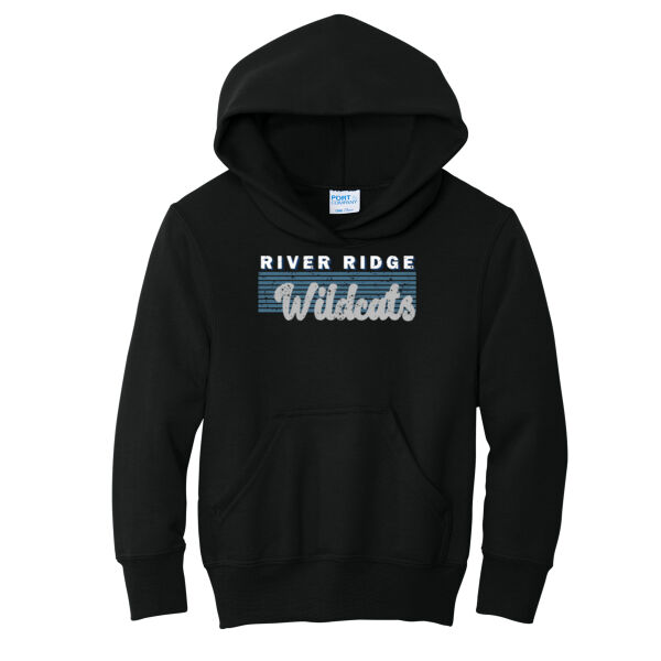 River Ridge Volleyball 2026 Logo 2 - Youth Core Fleece Pullover Hooded Sweatshirt Thumbnail