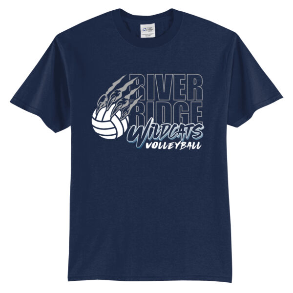 River Ridge Volleyball Logo 3 - Tall Core Blend Tee Thumbnail