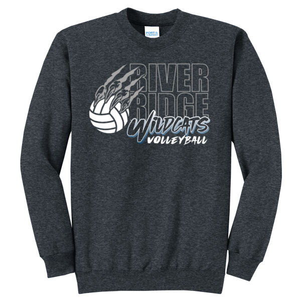 River Ridge Volleyball Logo 3 - Core Fleece Crewneck Sweatshirt Thumbnail