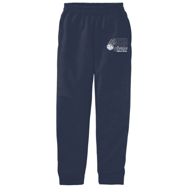 River Ridge Volleyball Logo 3 - Youth Core Fleece Jogger Thumbnail